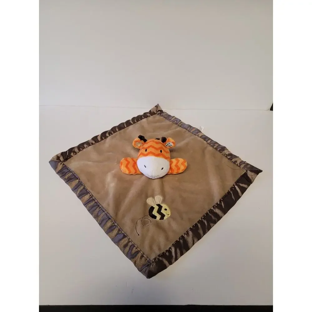 Circo Giraffe Lovey Security Blanket Bumble Bee Brown Orange 13